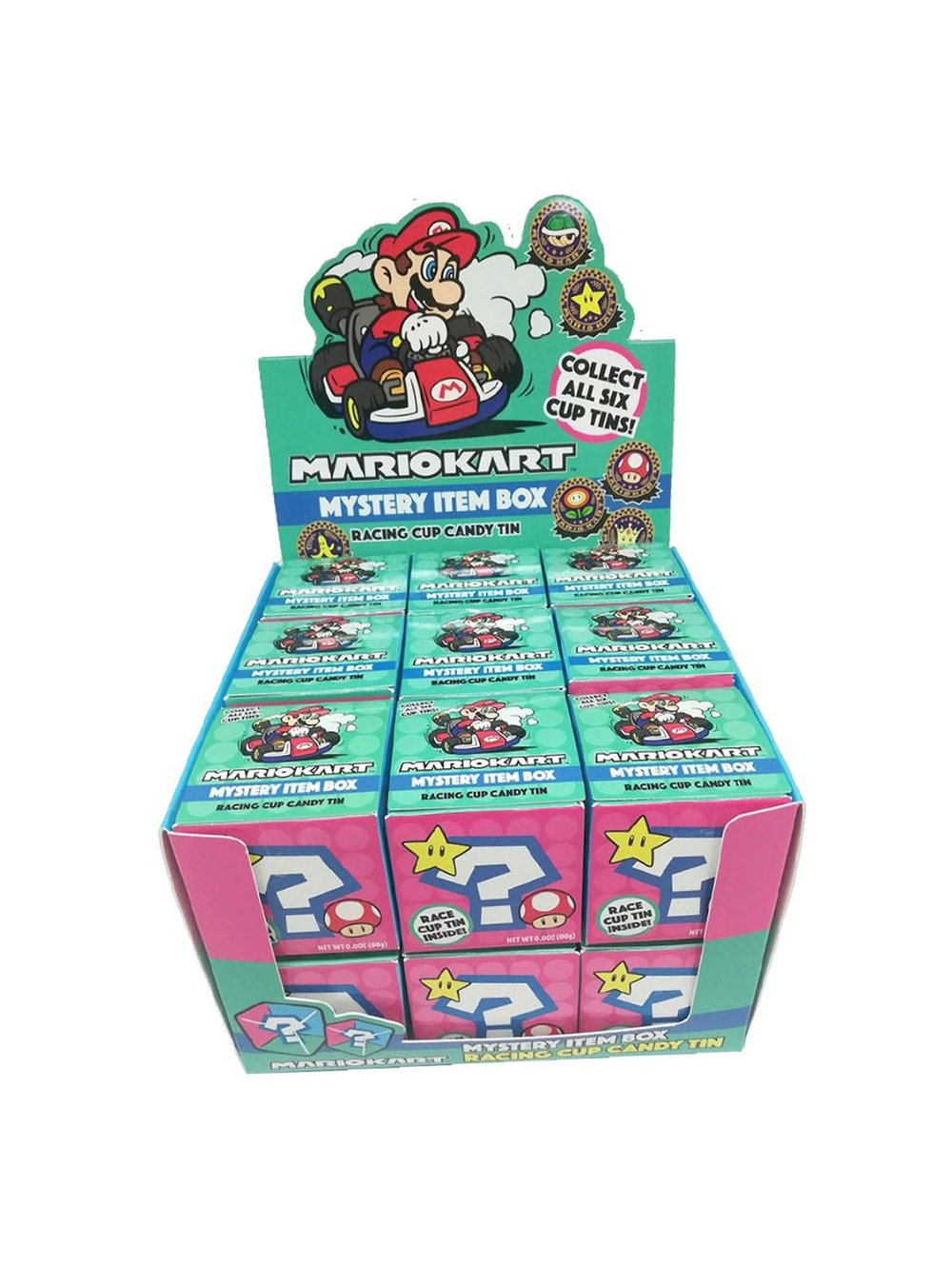 Mario Kart Blind Box Fruit Flavored Candy PDQ 18Pk